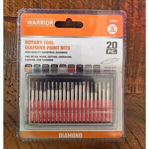 New Warrior Rotary Tool Diamond Point Bits 69653 1/8" Shank